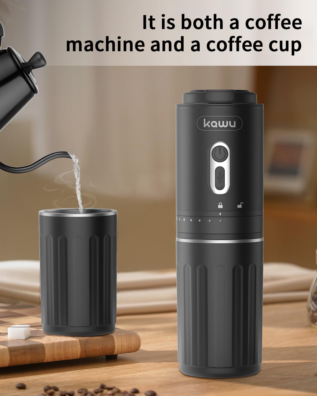 Kawu HAY-8311 เครื่องบดกาแฟ แบบพกพา สีดำ — รูปที่ 3