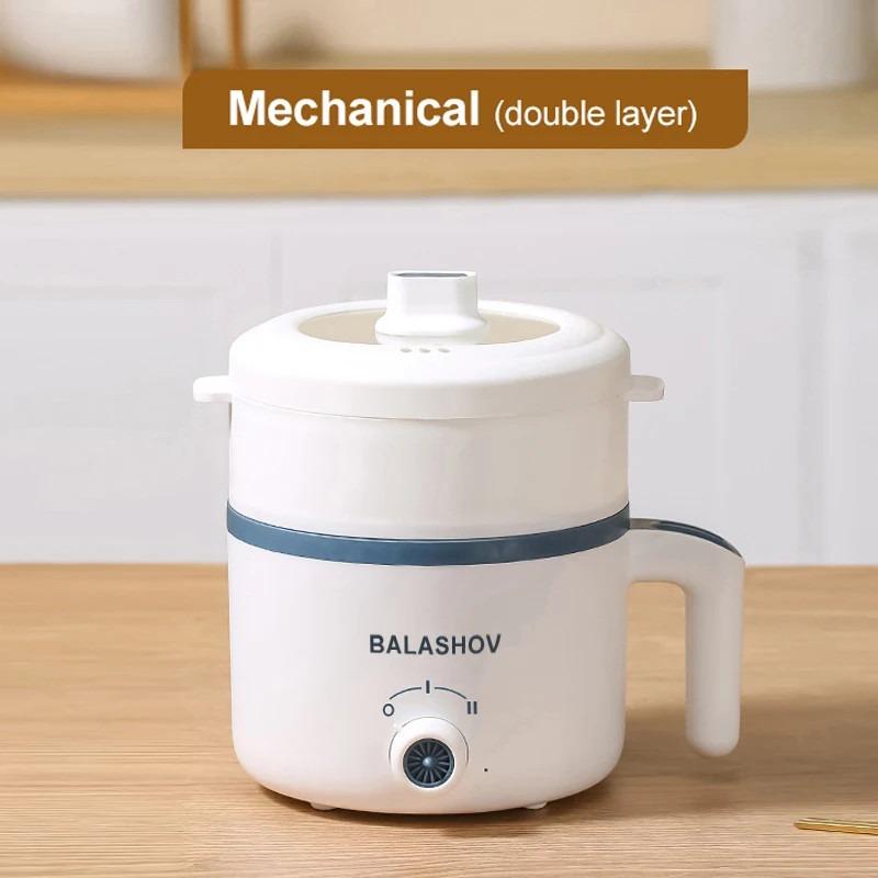 หม้อหุงข้าวไฟฟ้า 600W ความจุ 1.7L พกพาได้ ไม่ติดกระทะ